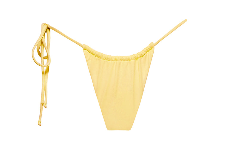 Yellow Curtain Bikini Bottom For Women