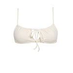 Cream Bandeau Style Bikini Top