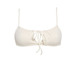 Cream Bandeau Style Bikini Top