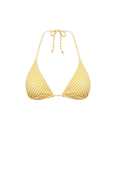 Palawan top - Yellow Vichy