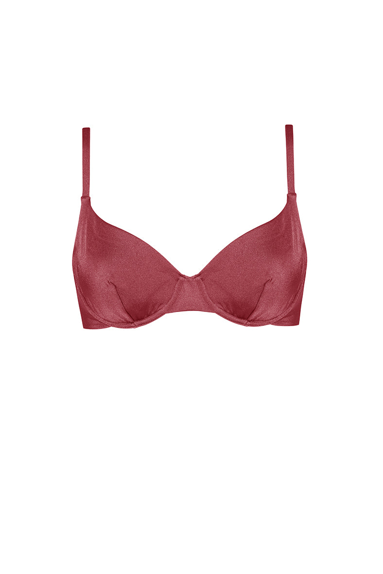 underwire-maroon-bikini-top