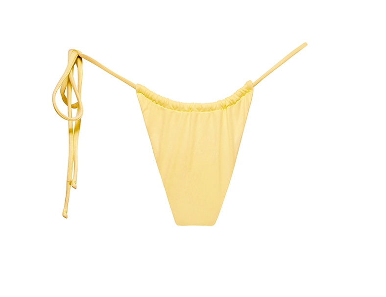Yellow Curtain Bikini Bottom For Women
